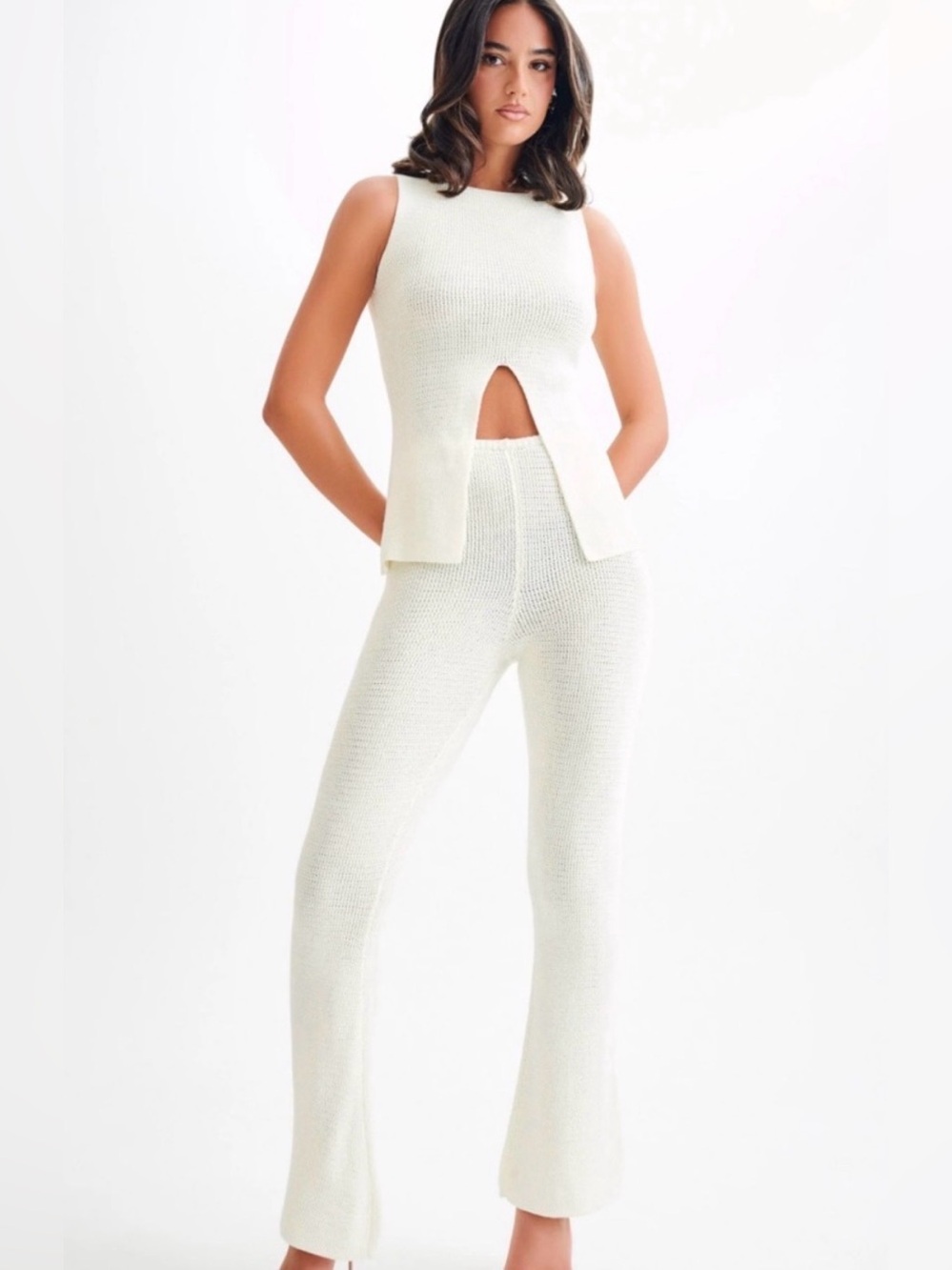 NWT Meshki Riley Set Ivory XS